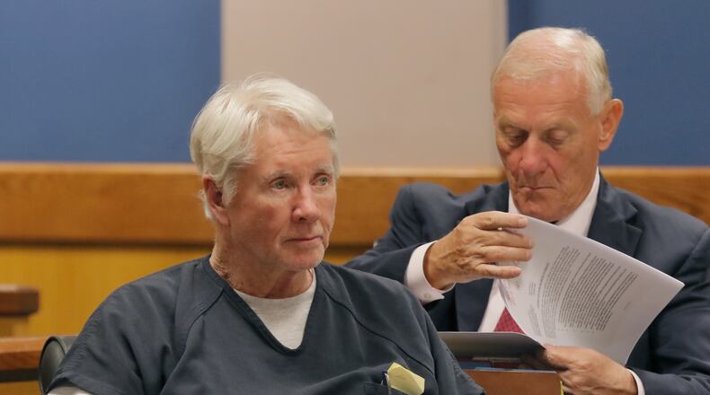 Atlanta - Tex McIver in court on motions leading up to his trial Oct. 30. Bob Andres / bandres@ajc.com