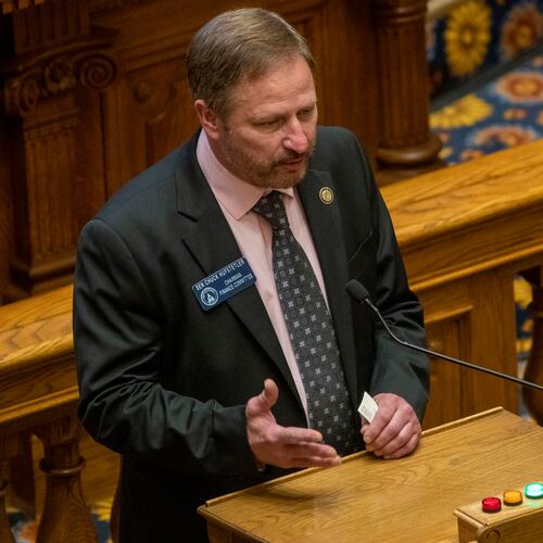 Georgia Sen. Chuck Hufstetler, R-Rome, is sponsoring legislation that would cap residential property taxes so they couldn't exceed the rate of inflation. He sponsored a bill two years ago that let local municipalities opt out of the cap, but the current measure eliminates that mechanism. (AJC file)