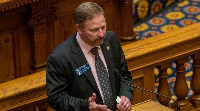 Georgia Senate Finance Chairman Chuck Hufstetler (R-Rome) . (ALYSSA POINTER / ALYSSA.POINTER@AJC.COM)