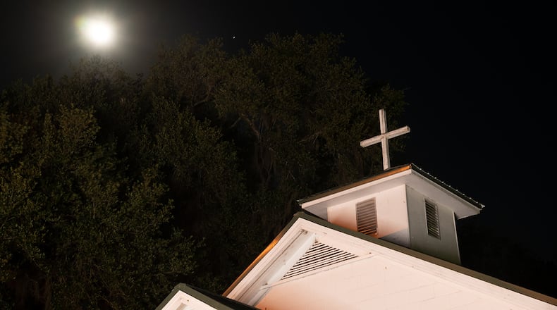 Rising Daughter Baptist Church was the site of the stunning murders of Harold and Thelma Swain on March 11, 1985. (Hyosub Shin / Hyosub.Shin@ajc.com)