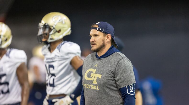 Jason Semore was a defensive analyst at Georgia Tech during the 2019 and 2020 seasons and the linebackers coach in 2022. (Courtesy of Jenn Finch 2022)