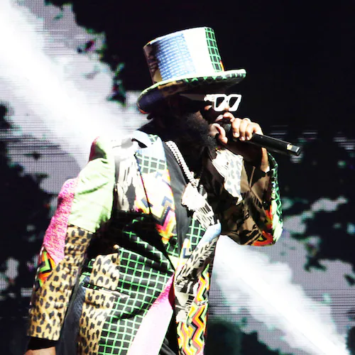 Atlanta rapper T-Pain, pictured performing at Lakewood Amphitheatre in 2024, is suing Konvict Entertainment, alleging he is owed almost $500,000 in unpaid royalties from record sales. (Robb Cohen for the AJC)
