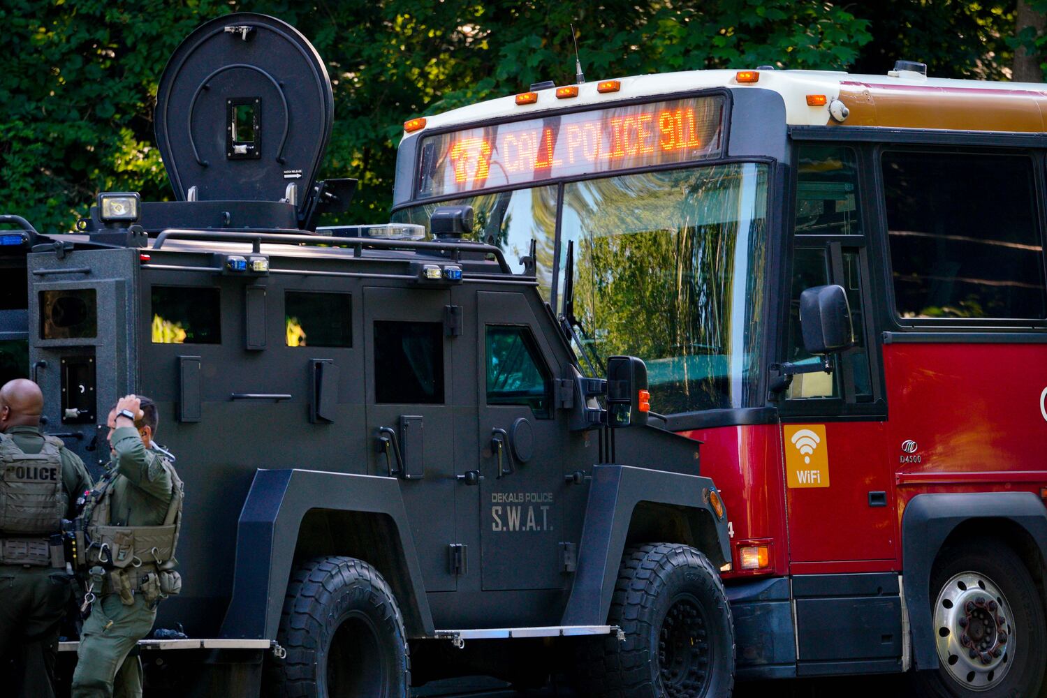 Deadly bus chase
