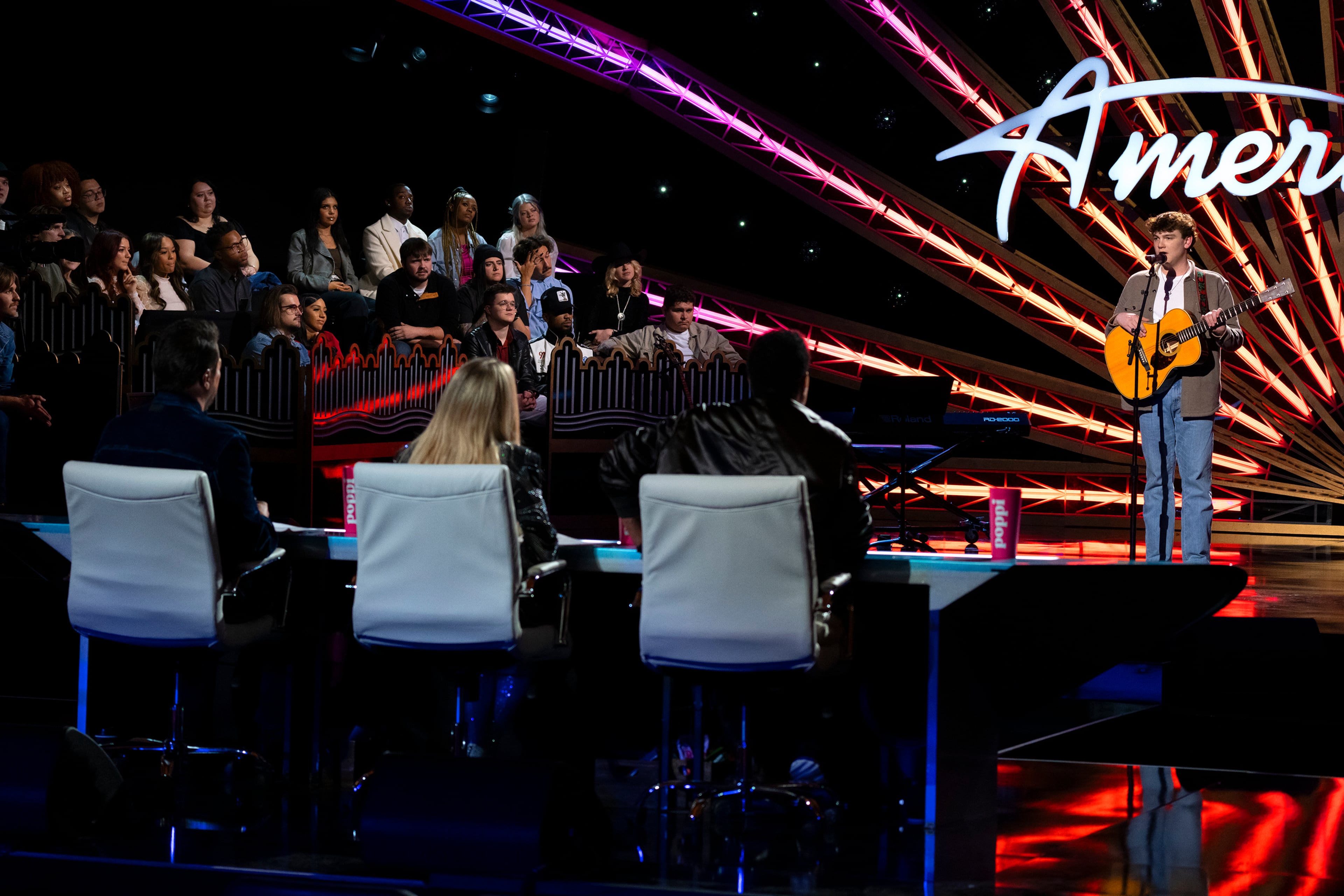 Slater Nalley gets past the first round of Hollywood Week during Season 23 of "American Idol." (Disney/Eric McCandless)