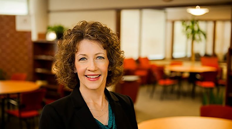 Donna B. Hall was named publisher of the Atlanta Journal-Constitution on Wednesday.