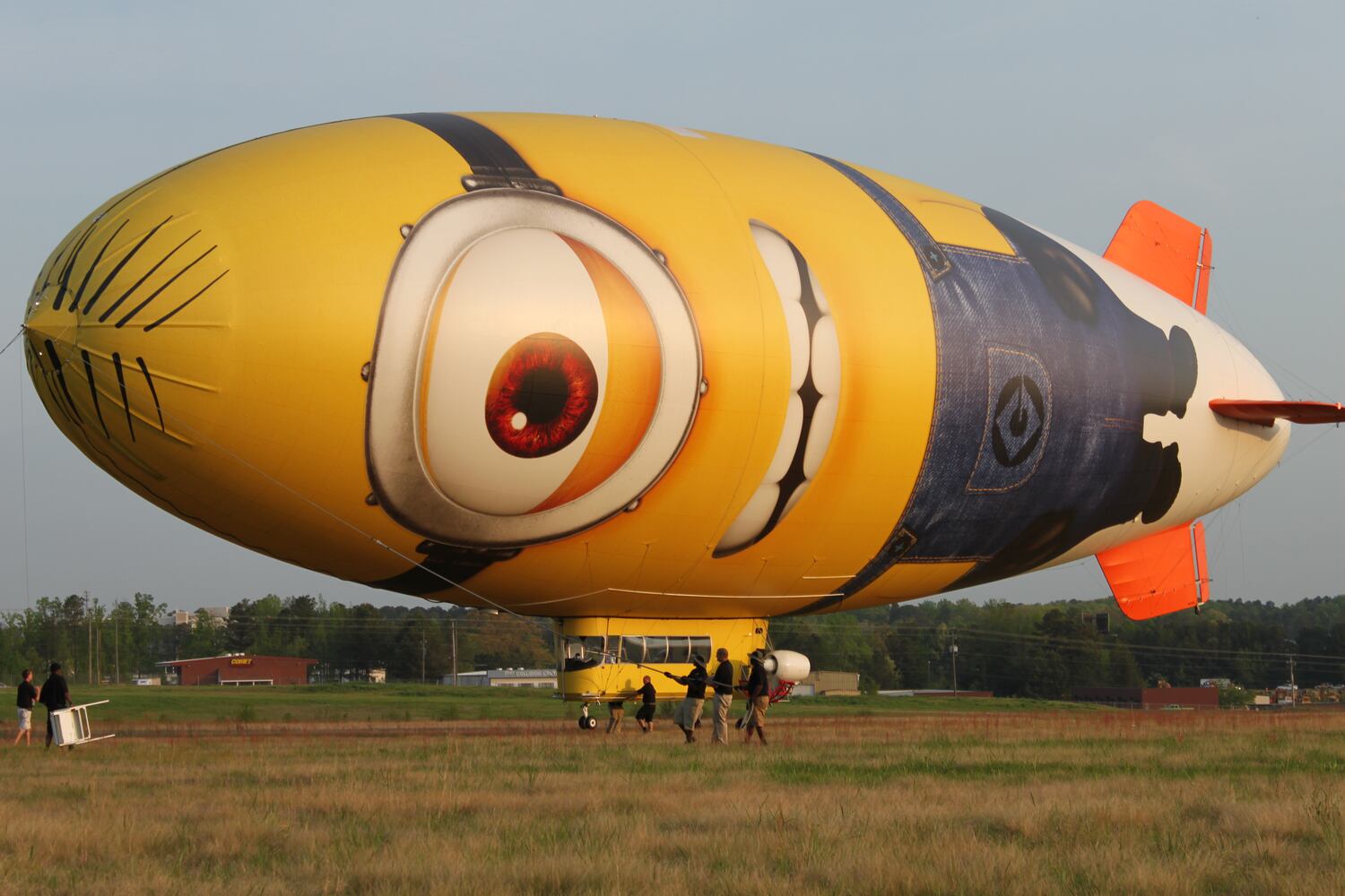 Despicablimp flies over Atlanta