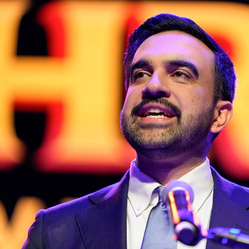 Zohran Mamdani speaks after winning the mayoral election, Tuesday, Nov. 4, 2025, in New York. (AP Photo/Yuki Iwamura)