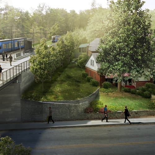Beltline officials presented new light rail ridership projections at a community meeting Thursday night. (Courtesy of Atlanta Beltline Inc.)