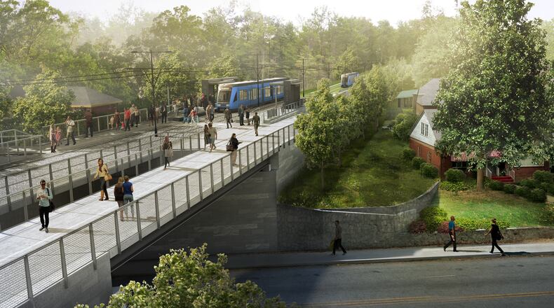 Beltline officials presented new light rail ridership projections at a community meeting Thursday night. (Courtesy of Atlanta Beltline Inc.)