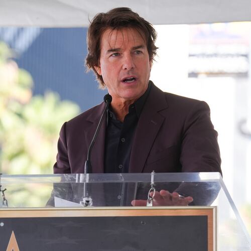 FILE - Tom Cruise speaks during a ceremony honoring David Beckham with a star on the Hollywood Walk of Fame on June 12, 2026, in Los Angeles. (AP Photo/Chris Pizzello, File)