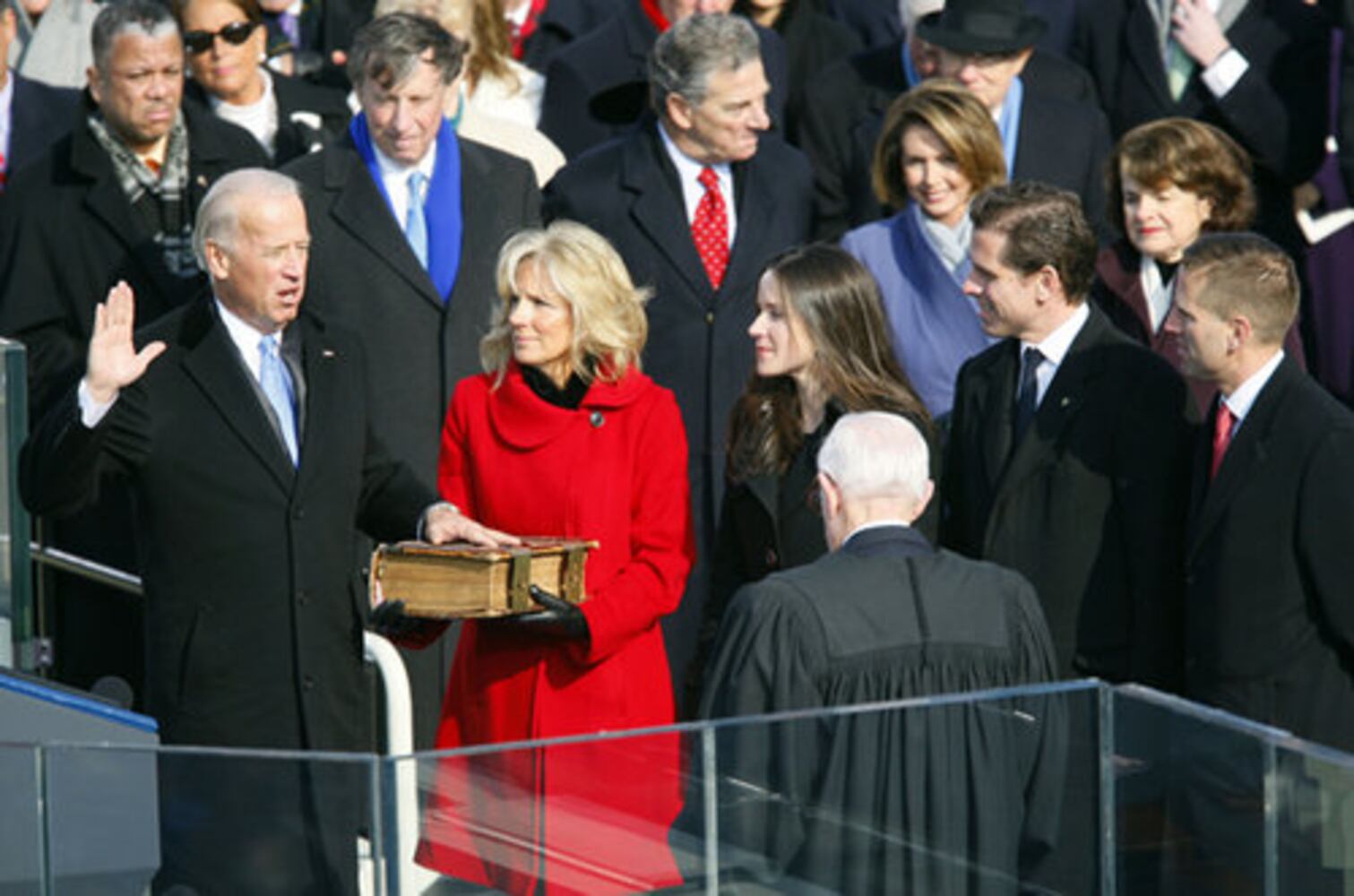 President Obama takes the oath of office