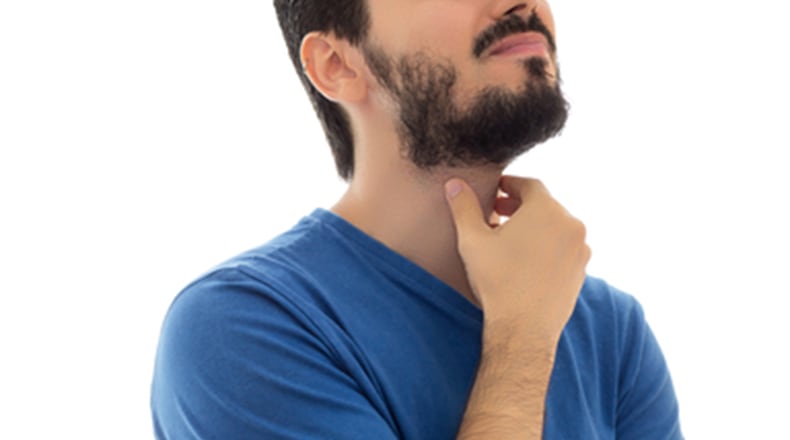 You can actually feel your thyroid gland. It’s a two-lobed gland, with one lobe lying on each side of the lower windpipe. It’s shaped a little like a butterfly. But feeling it won’t let you know whether gland is producing too little of the hormones your body needs. (Dreamstime/TNS)