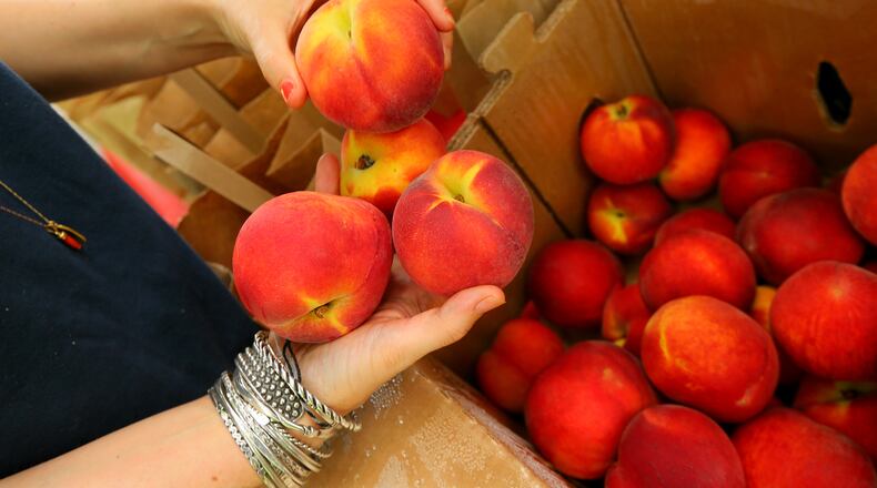Pearson Farms is one of several vendors participating in this year's Peachtree Center Green Market. CURTIS COMPTON / CCOMPTON@AJC.COM