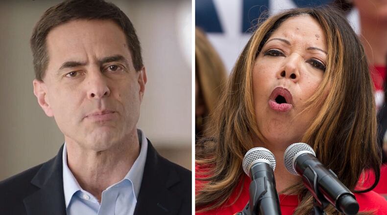 Kevin Abel and Lucy McBath.