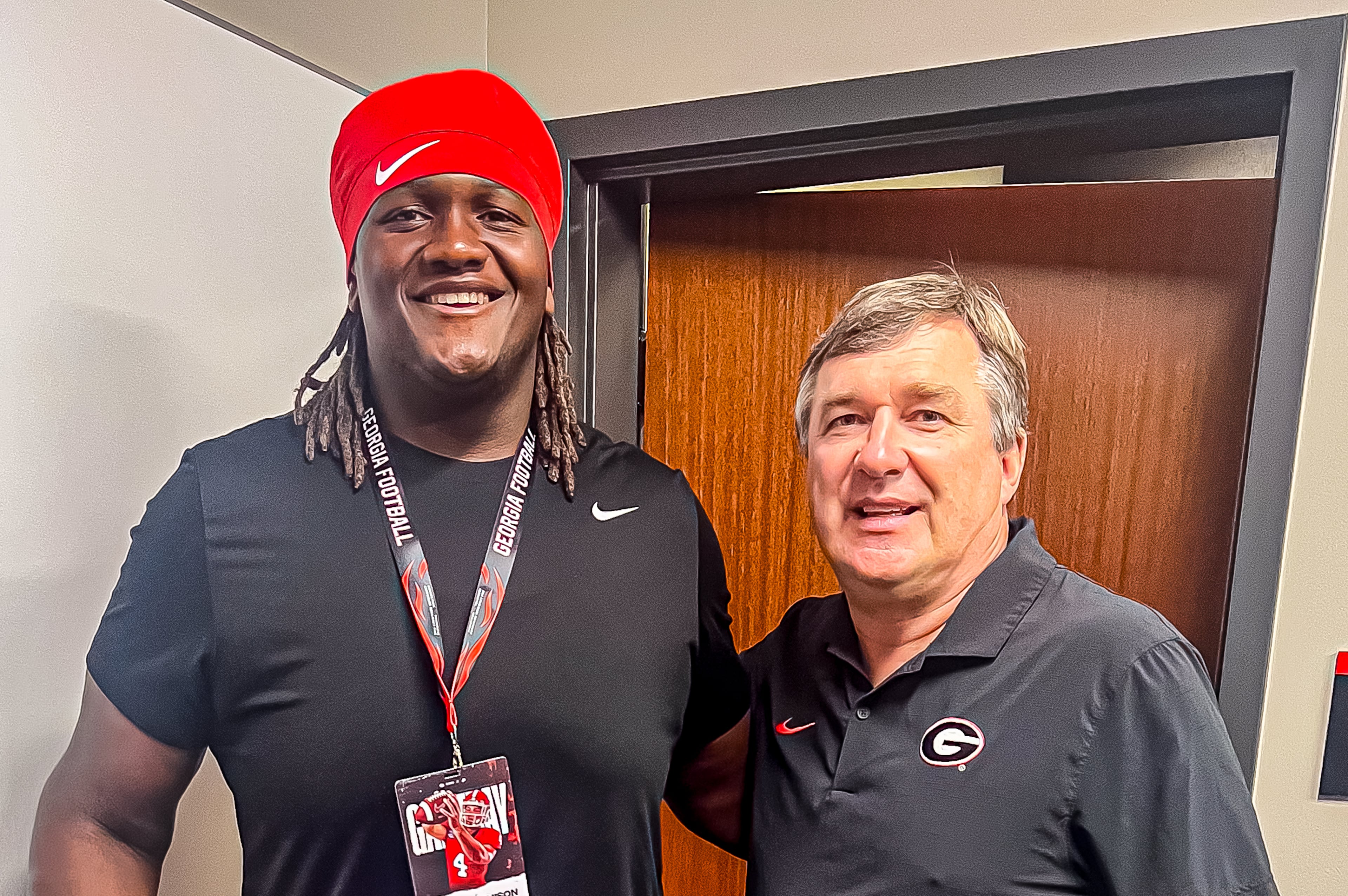 Tyreek Jemison Kirby Smart Courtesy photo 101825a