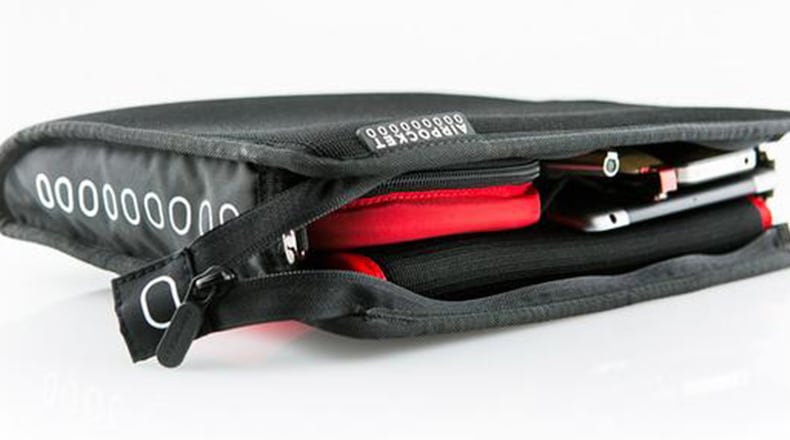 The Airpocket is a small bag designed to sit in the seatback pocket. (Airpocket)