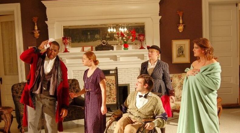 A scene in the Windsor Hotel’s dining room from the 2015 murder mystery show. (Windsor Hotel)