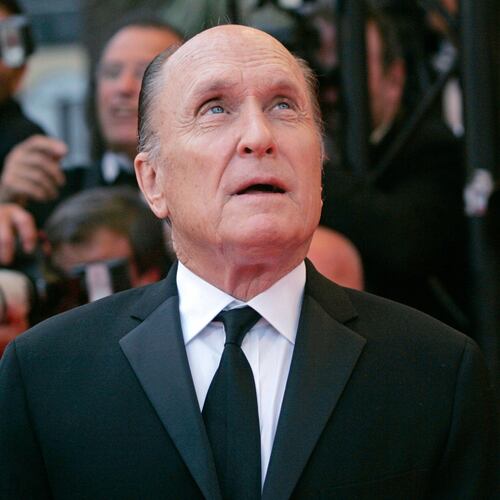 FILE - Actor Robert Duvall arrives for the screening of the film "We Own the Night," at the 60th International film festival in Cannes, southern France, on May 25, 2007. (AP Photo/Lionel Cironneau, file)