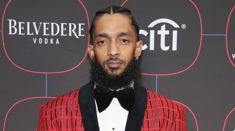 Nipsey Hussle attends the Warner Music Pre-Grammy Party at the NoMad Hotel on February 7, 2019 in Los Angeles, California. Photo: Randy Shropshire