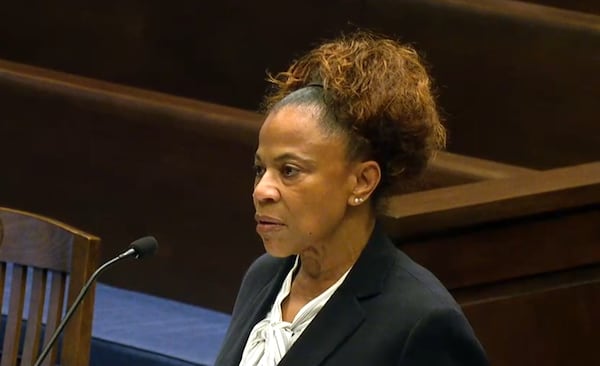 Deborah Leslie, assistant district attorney for the Clayton Judicial Circuit, argued before the state Supreme Court on Wednesday. (Courtesy of Georgia Supreme Court)