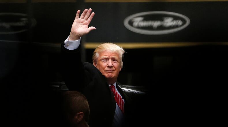 Donald Trump at Trump Tower in New York. AP/Julio Cortez