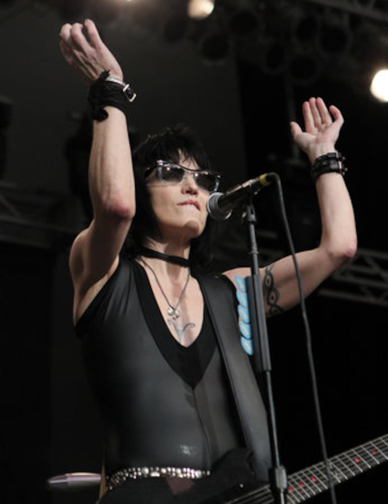 Joan Jett and Billy Idol perform at Chastain Park