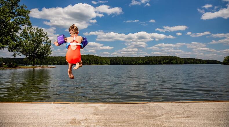 Families can indulge in everything from swimming to boating at Lake Oconee. Contributed by Greene County CVB