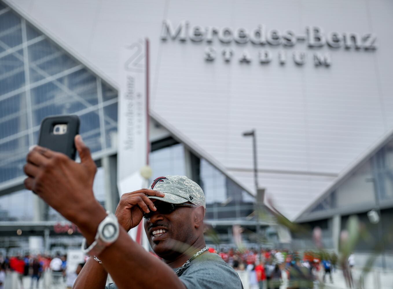 Photos: The scene at the Falcons’ new Mercedes-Benz Stadium