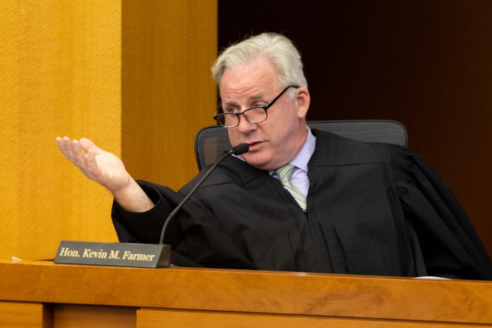 Judge Kevin Farmer presided over the Atlanta Public Safety Training Center case at the Fulton County Courthouse in Atlanta.