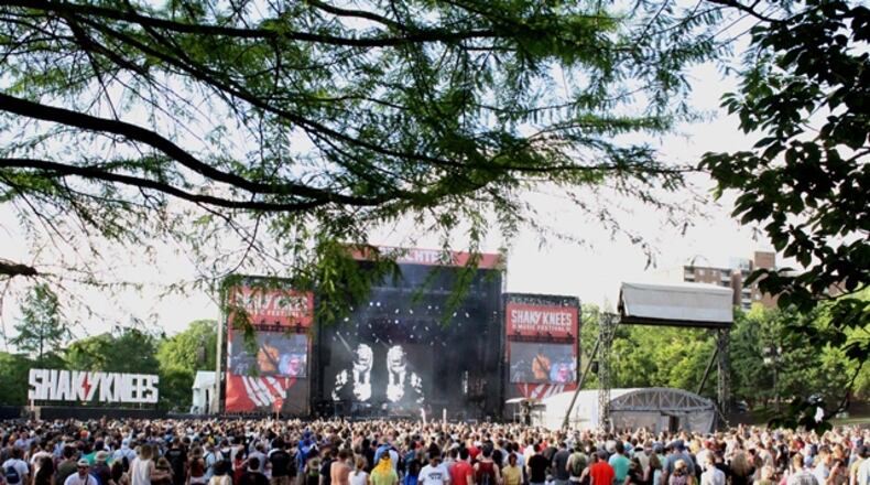 The Shaky Knees Music Festival took place May 3-5 at Atlanta's Central Park. On its final day, the indie-rock fest featured performances from Foals, Maggie Rogers, Tame Impala and many more. Photo: Melissa Ruggieri/Atlanta Journal-Constitution
