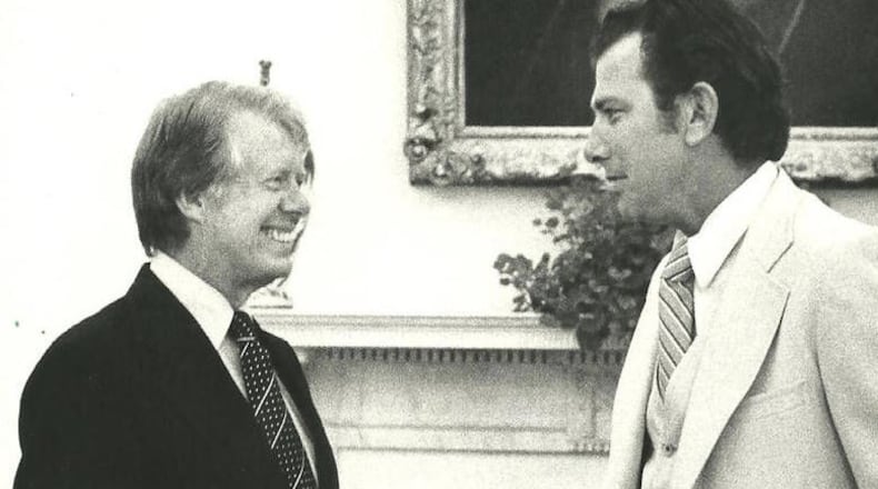 President Jimmy Carter and U.S. Rep. Dawson Mathis/Albany Herald