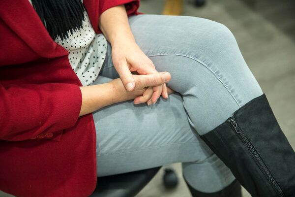 03/06/2019 -- Atlanta, Georgia -- Jennifer [last name withheld], a volunteer at the Planned Parenthood East Atlanta health center, talks about her experience with using the service provided by the center, Wednesday, March 6, 2019.  (ALYSSA POINTER/ALYSSA.POINTER@AJC.COM)