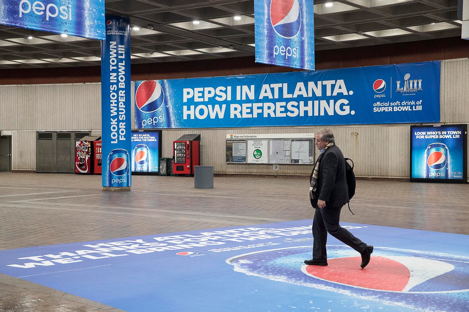Photos: See how Atlanta's landmarks have readied for Super Bowl
