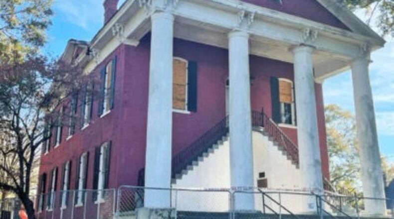 Among this year's 10 Places in Peril is the Old Campbell County Courthouse in Fairburn, Fulton County. Built in 1871 as one of the last Greek Revival buildings in Georgia, the building caught fire last August after being placed in the National Register of Historic Places in 1976. (Courtesy of Georgia Trust for Historic Preservation)