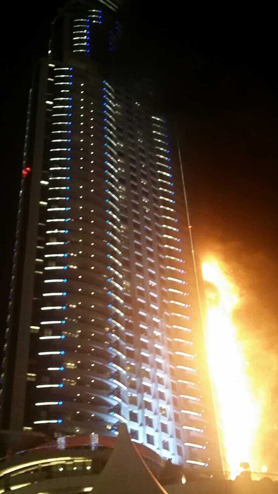 Dubai fire, Dec. 31, 2015