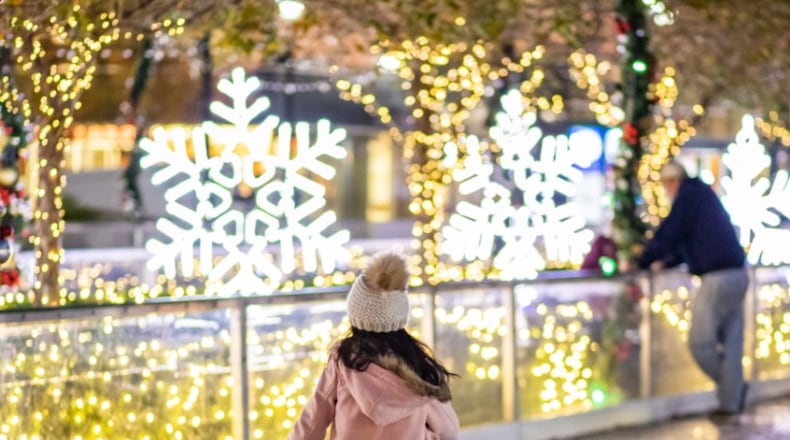 Skate the Station, an outdoor holiday ice skating rink, is open at Atlantic Station in Atlanta through Jan. 19. (Courtesy of Atlantic Station 2022)