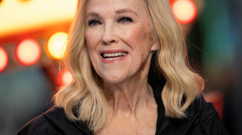 FILE - Catherine O'Hara poses for photographers upon arrival at the UK premiere of "Beetlejuice Beetlejuice" on Thursday, Aug. 29, 2024, in London. (Photo by Scott A Garfitt/Invision/AP)