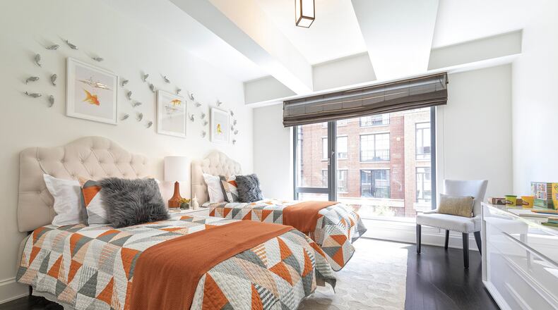 Orange helps make this children s bedroom feel fun and festive. (Design Recipes)