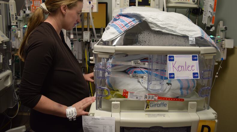 Kortney Miller gave birth to quadruplets on Friday.