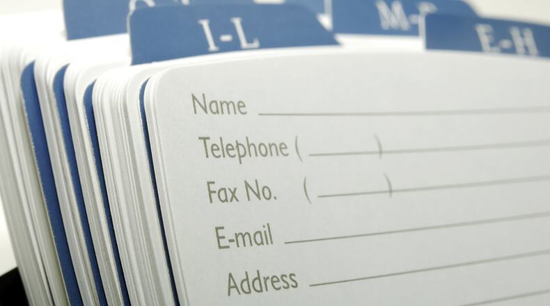 Keeping a dedicated address and phone book has become a thing of the past thanks to smartphones. (Dana Rothstein/Dreamstime/TNS)