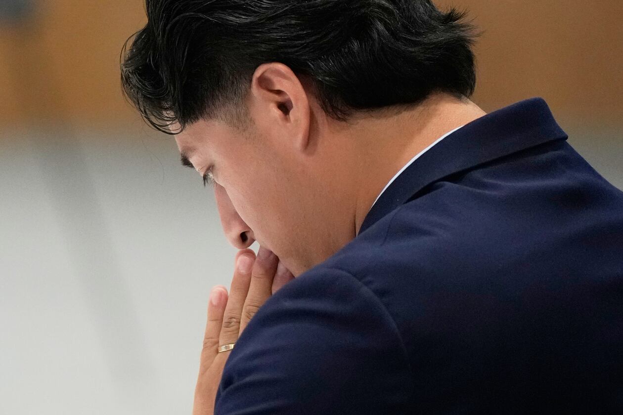 Ronaldo Salgado speaks during an oversight forum on Friday, July 24, 2026, in Houston, about the death of his father, Lorenzo Salgado Araujo, who was shot and killed by an ICE officer. (AP Photo/Ashley Landis)