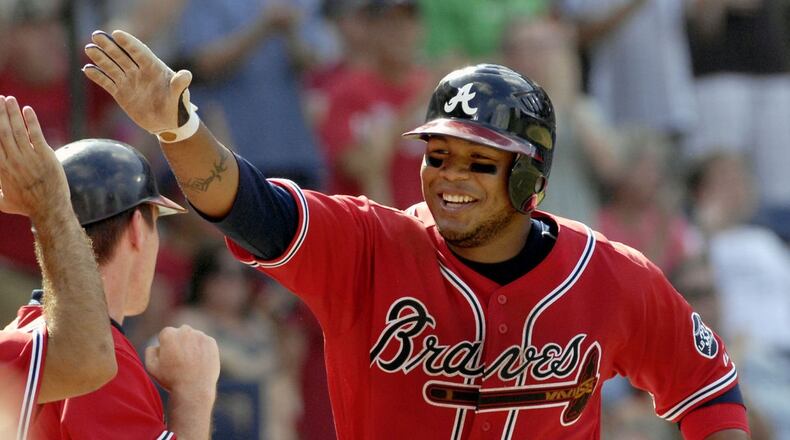 Andruw Jones hit 434 home runs and won 10 consecutive Gold Gloves. (AP file photo)