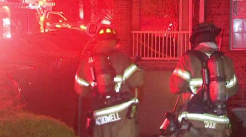 Crews were on the scene of an apartment fire early Wednesday morning at the Retreat at Stonecrest complex on Amanda Drive.