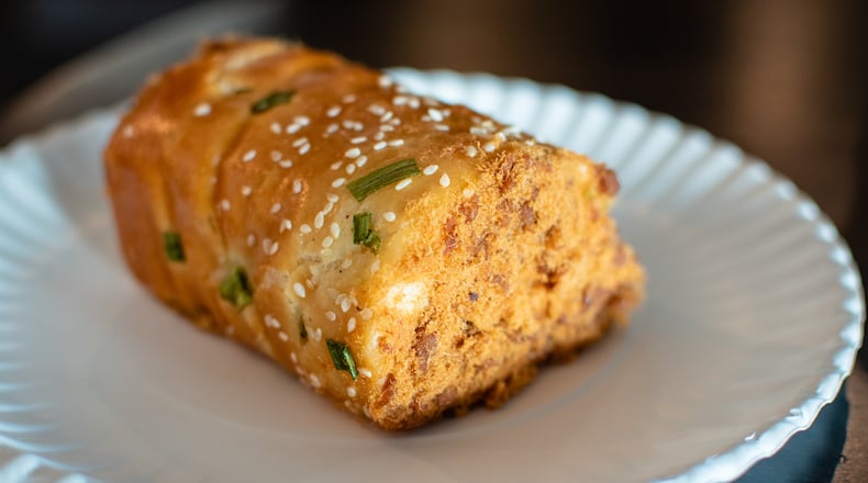 The pork sung roll at Sweet Hut is almost a brunch unto itself, and it costs only a couple of dollars.