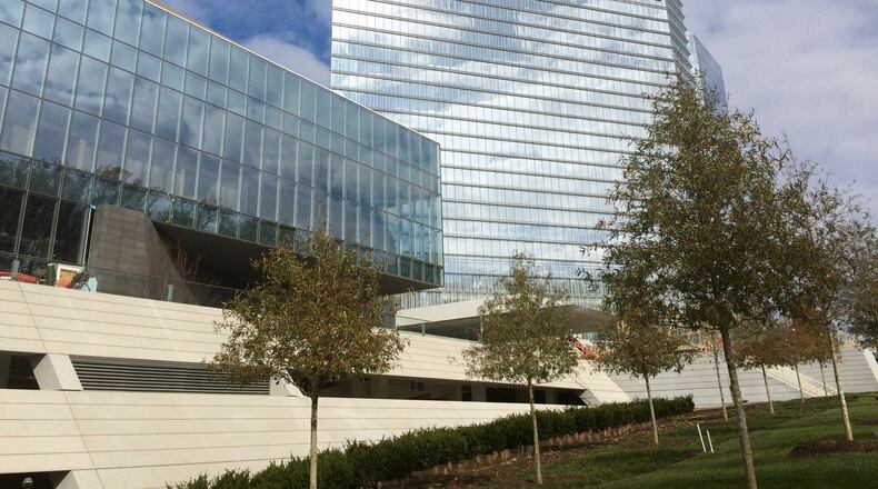 The MGM National Harbor resort in Oxon Hill, Md., just outside of Washington, is seen as a model for what MGM Resorts International could build in Georgia if Las Vegas-style gambling is legalized in the state. The $1.4 billion complex includes a 308-room hotel, 12 eateries, a 125,000-square-foot casino floor, retail and a 3,000-seat theater. J. Scott Trubey/strubey@ajc.com