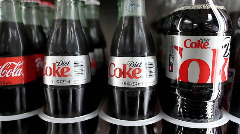 Diet Coke sits on a store shelf (Photo by Joe Raedle/Getty Images)