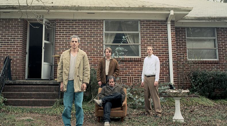 The Glands: Ross Shapiro (left), Craig McQuiston, Doug Stanley (seated) and Joe Rowe in 2000.