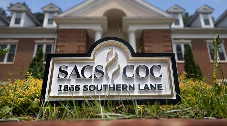 A view of the Southern Association of Colleges and Schools in Decatur on July 27, 2026. The college accreditor is changing its name to The Commission on Colleges and Universities. (Arvin Temkar/AJC)