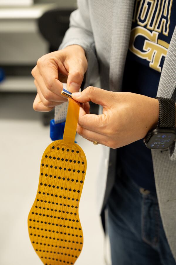 3D-printed shoe insert from GA Tech researchers. (Courtesy Georgia Tech)