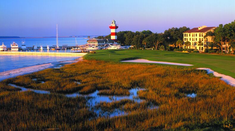 The 18th hole of the Hilton Head Harbour Town Golf Course is one of the most picturesque on the island. (Hilton Head Island Tourism)